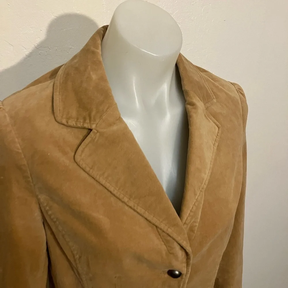 Twenty One Forever  21  brushed cotton fitted blazer with ruffles size L